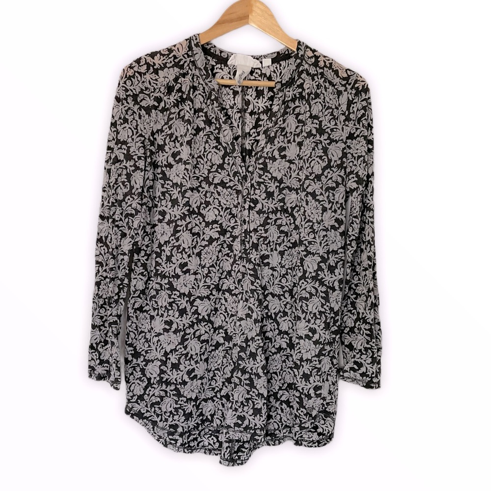 H&M Top With Placket Front with Metal Buttons